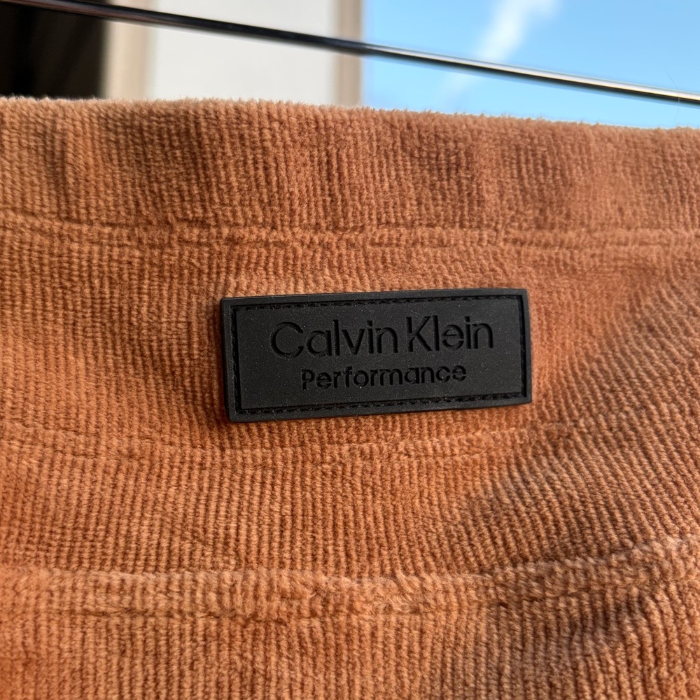 🆕 Calvin Klein Velour Wide Leg Lounge Pants Camel Soft Stretch Size 2XL, 3XL - Picture 11 of 16